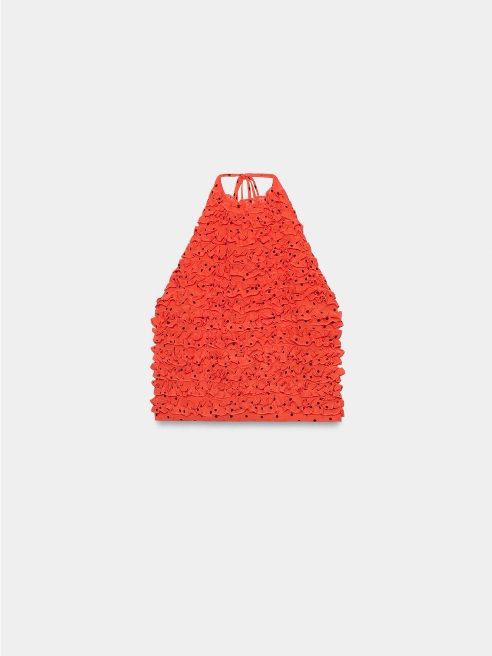 Brand New Size M
Zara Ruffled Polka Dot Halter Top